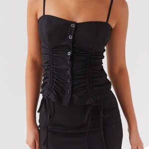 Ariana Linen bustier top Peppermayo